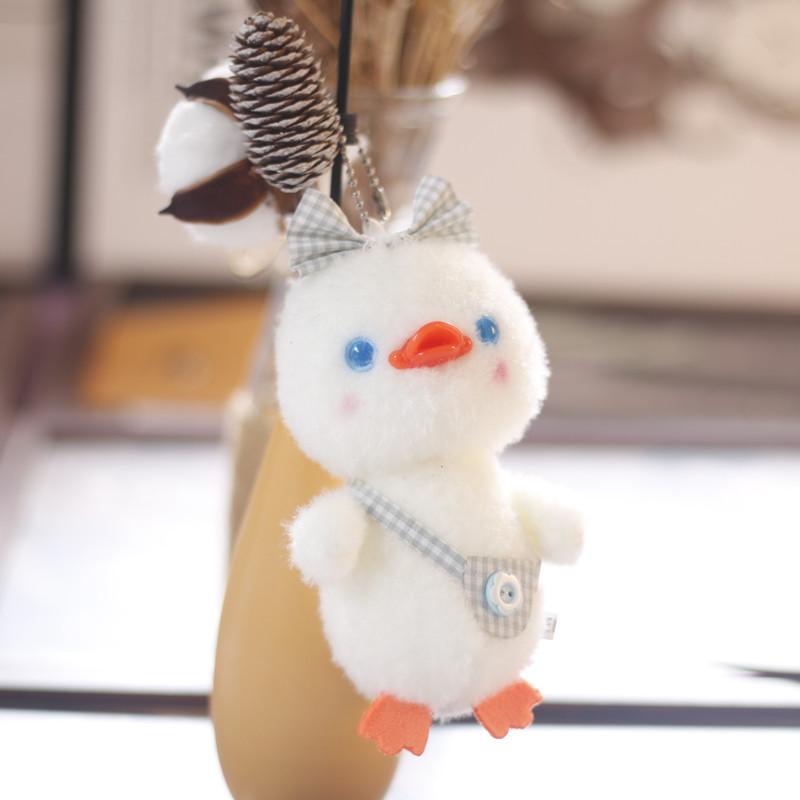 

Милая симпатичная сумка через плечо, маленькая уточка, кулон, плюшевая игрушка, кукла, сумка для ключей, тряпичная кукла 12 cm.