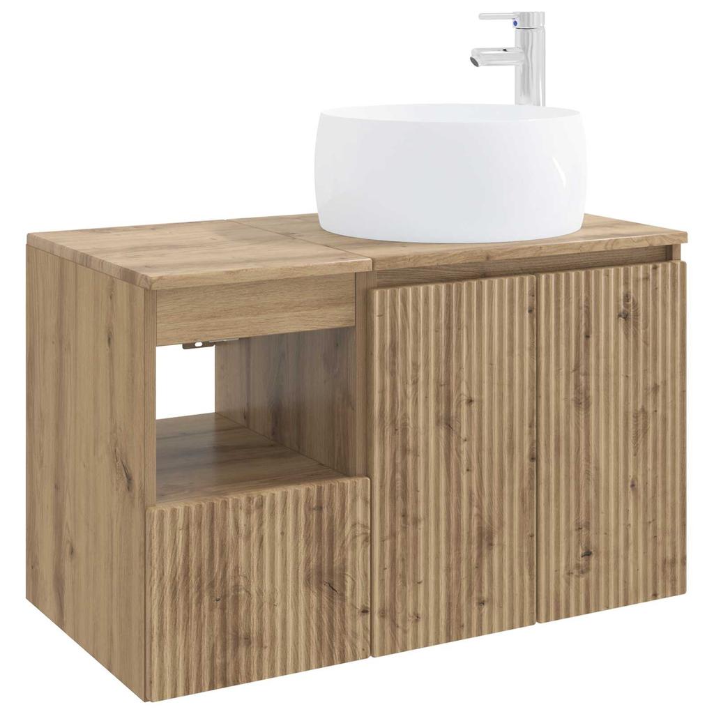 Bathroom Furniture Set 2 Pieces Artisan Oak Engineered Wood