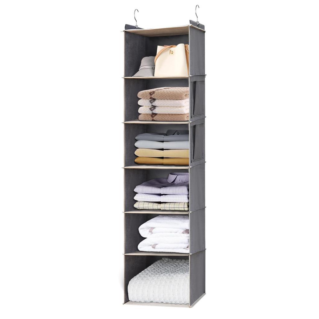 Multi-layer Foldable Non-woven Hanging Storage Bag for Wardrobe