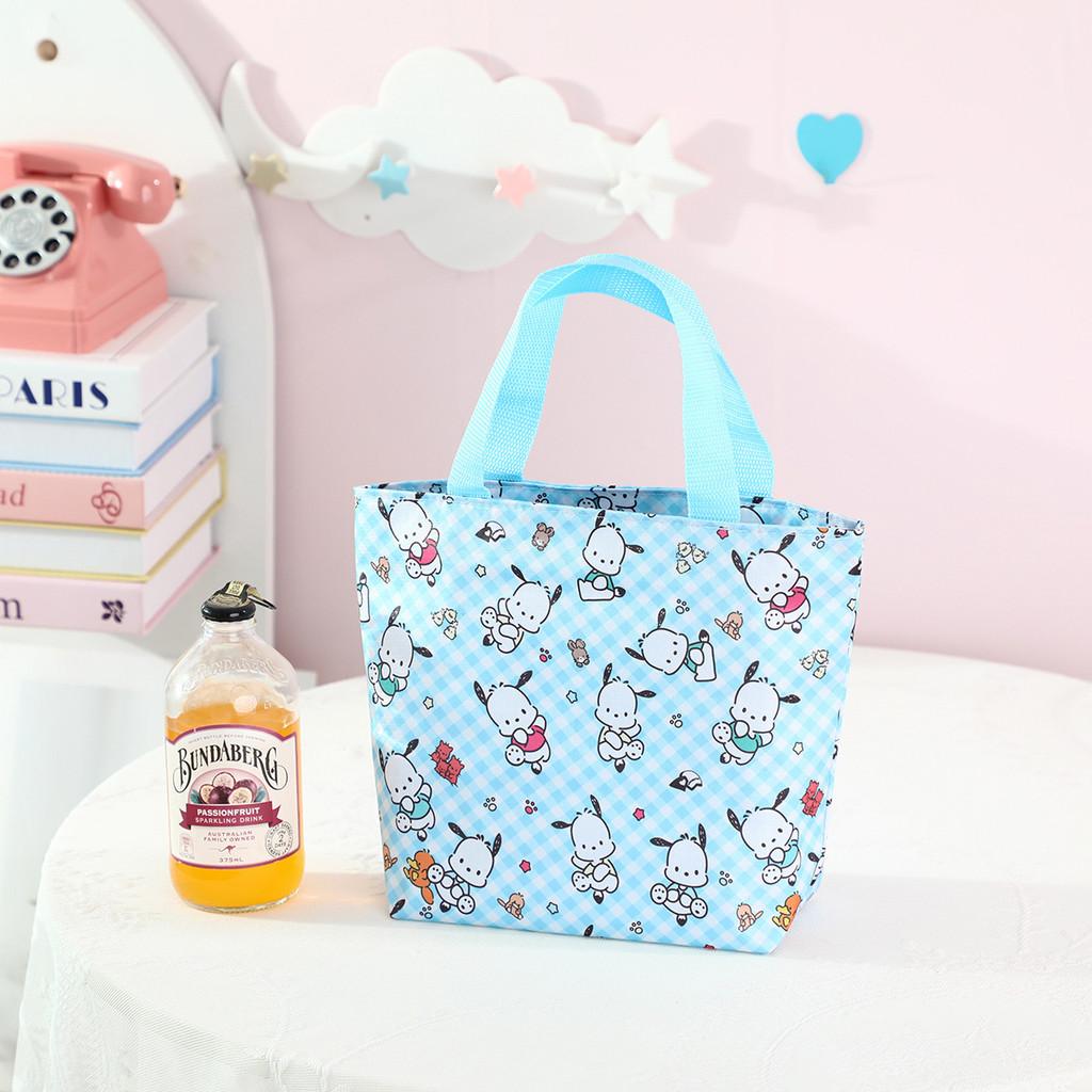 Oxford Cloth Lightweight Lunch Bag With Kuromi Labubu Print Design For Office Use And Outdoor Storage