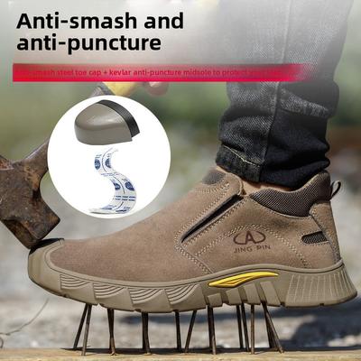 Niskie buty spawalnicze ochronne dla mężczyzn, odporne na uderzenia, buty robocze budowlane, odporne na przebicie, niezniszczalne buty, bezpieczne buty robocze
