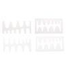 Acrylic Watchband Belt Strap Tail Stencil Template for Leather Craft Clear 1