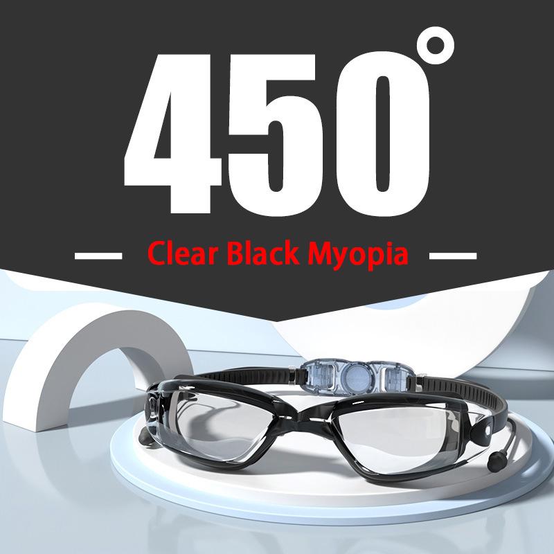 -1.5 Bis -7.0 Erwachsene Myopie Silikon HD Klare Linse Anti-Beschlag Schwimmbrille Schwimmbrille Kundenspezifisch Unterschiedliche Stärke Linkes Rechtes Auge