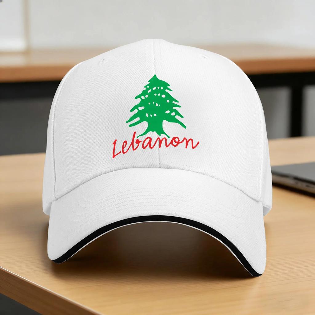 Lebanon Flag Map Sun Baseball Cap Spring Unisex Adult Smile With Love Print Trucker Hat Adjustable Running Hippie Baseball Caps