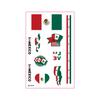 World Cup Argentina Belgium Fans Flag Face Sticker Waterproof Competition Game Tattoo Sticker