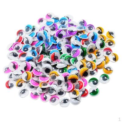 16 yeux mobiles autocollants de tailles assorties pour loisirs créatifs pour enfants 12 mm