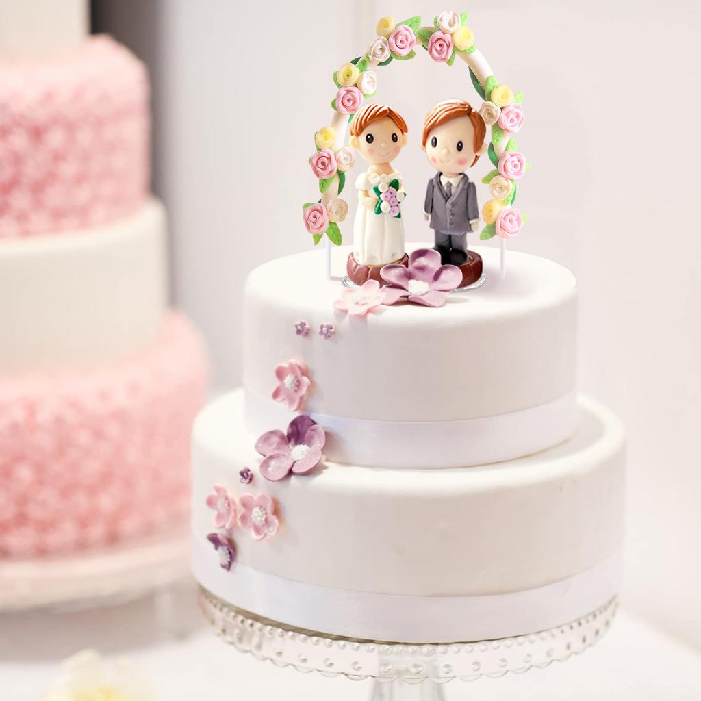 Love Wedding Cake Toppers Romantic Bride Groom Love Cake Topper Figurines for Engagement Wedding Anniversary Decorations Gifts