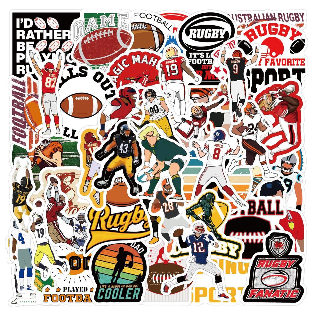 55 Football Football Graffiti Stickers Luggage Laptop Scooter Water Cup Stickers