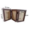 Folding Photo Frame Creative Linked Frame Hinged Photo Frame Family Photo Collage for Desk Table Living Room Hallway Home Decor
