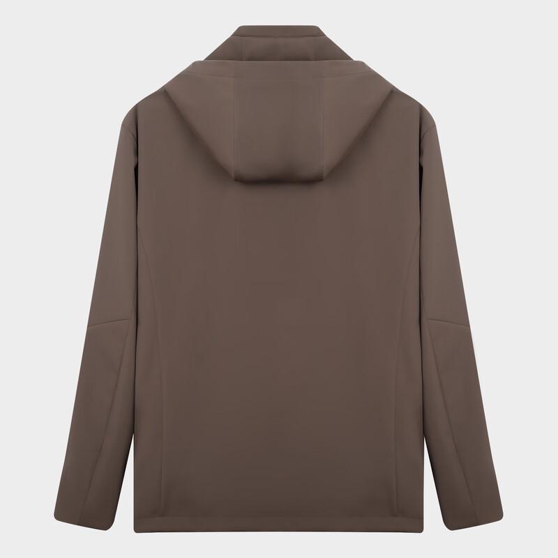 Men's Business Casual Windproof Jacket with Detachable Hood