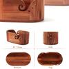 Oval Shape Wooden Knitting Bowl with Holes Multifunctional Yarn Holder with Lid for Crocheting Knitting Tool Storage