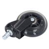 5 Pcs Chair Rotate Wheel 3in 360 Degree Noise   Scratch Resistant Straight Chair Caster for
