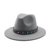 British Woolen Jazz Top Hat Men And Women Big Eaves Hat Big Eaves Felt Hat Trendy Hat