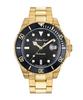 Mathy Vintage Gold Tone Stainless Steel Black Dial Automatic H901ATPN 100M Men's Watch