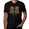 Fighting Fenrir Gold T-Shirt Arbeit Outdoor Kurzarm T-Shirt