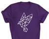 Geometric Dove T-and Kids Tshirt: Large Peace Dove Print, Vegan Top