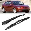 Black Car Rear Windshield Wiper Blade Arm Kit Fit for Mazda 3 Hatchback 2003 2008