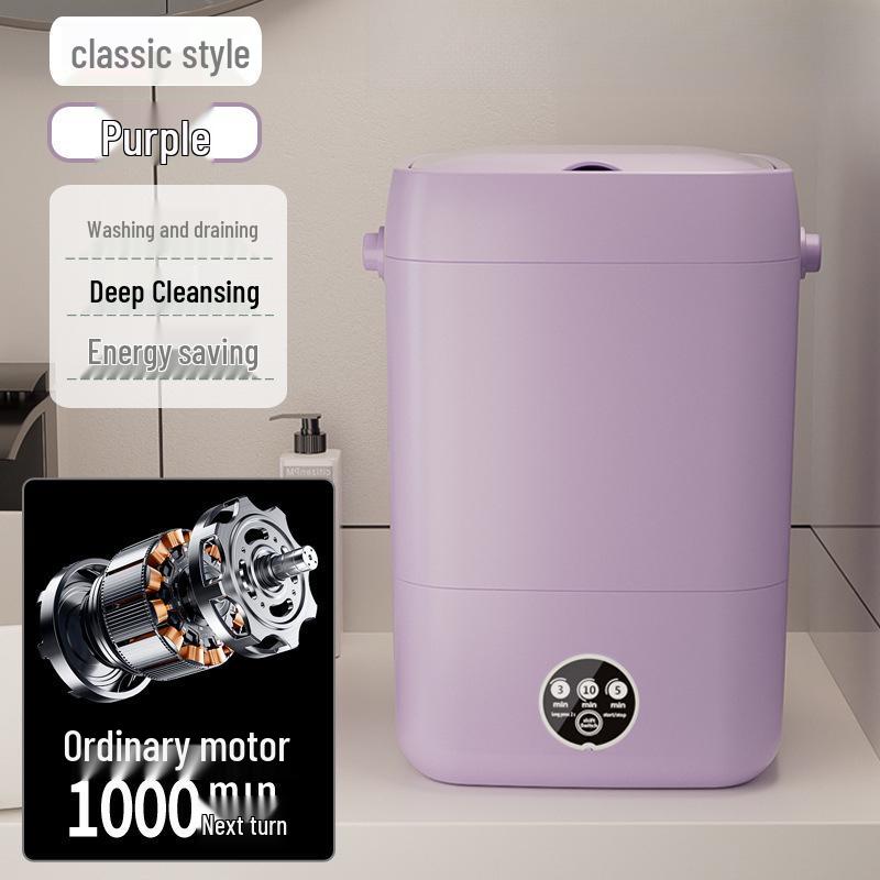 Kompakte vollautomatische Mini-Waschmaschine & Trockner für Unterwäsche und Intimwäsche - Hochtemperaturwäsche, perfekt für Socken