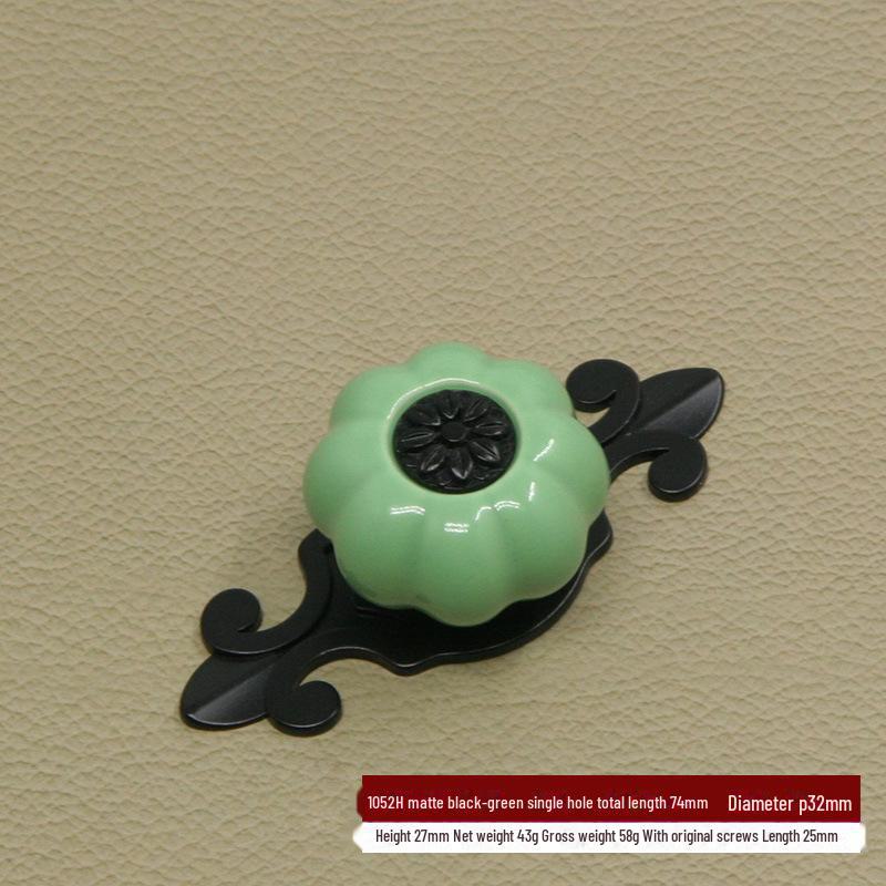 Χρωματιστές Κεραμικές Λαβές Κολοκύθας για Μοντέρνα Κινέζικα Ντουλάπια και Συρτάρια