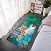 Doormat Flannel Floor Mat Indoor Foot Rug F-Frida K-Kahlo Bedside Mats Kitchen Corridor Absorbent Carpet Ideal for Balcony Decor