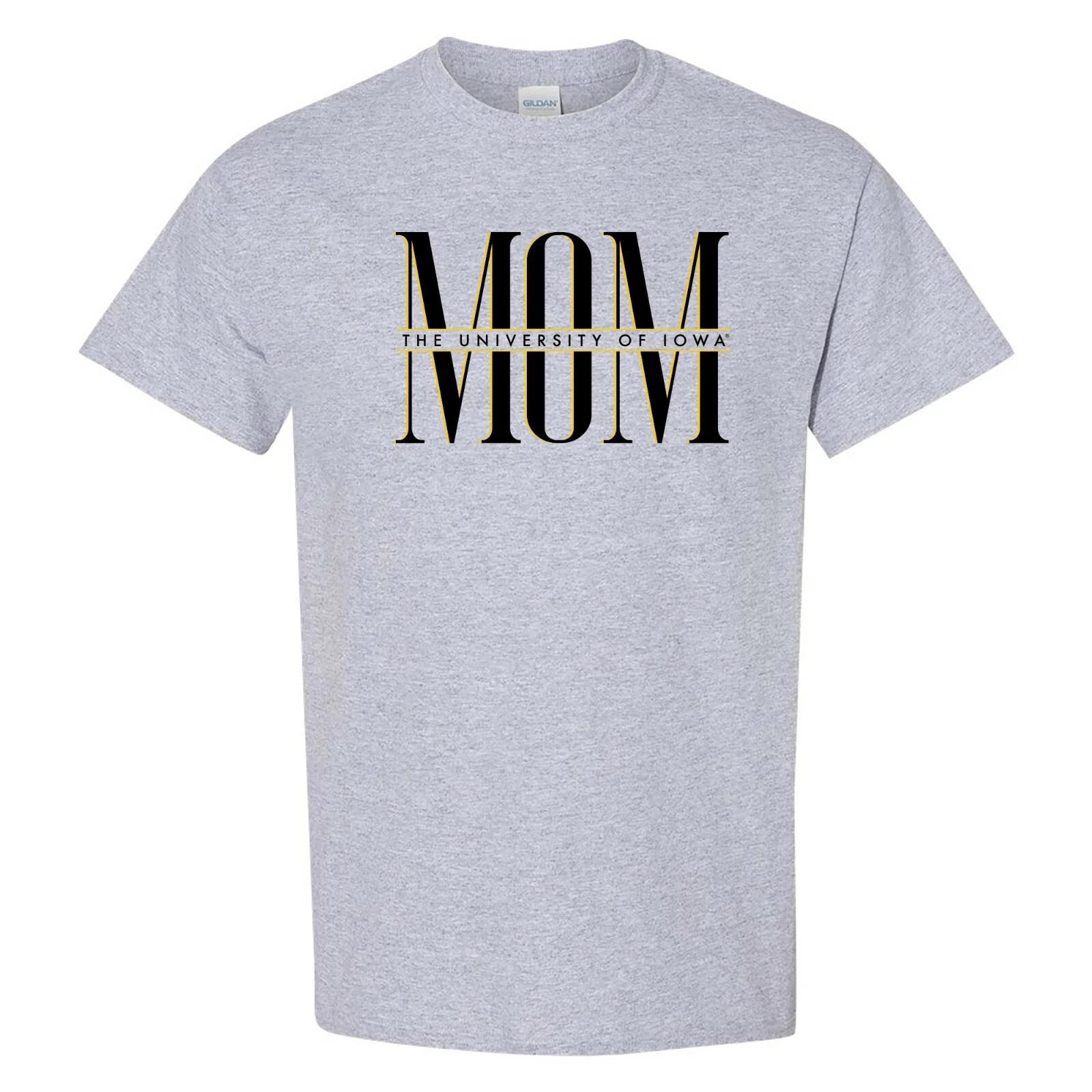 Iowa Hawkeyes Classic Mom T-Shirt - Sport Grey XL
