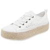 Skechers Bobs Sesame Comfortable Versatile Durable Low-Top Canvas Shoes Women Sneaker White 114008-OFWT