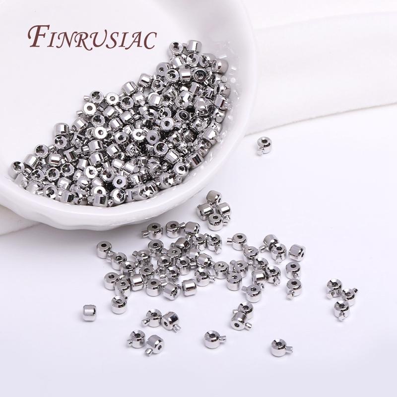 End Cap for Memory Wire 18k Gold Plated Supplies For Jewelry Wholesale Beading Crimp Beads End Bead Clip Clasps Findings