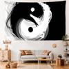 Black And White Taiji Tapestry Wall Hanging Tower Art Witchcraft Mysterious Abstract Dormitory Living Room Home Decor