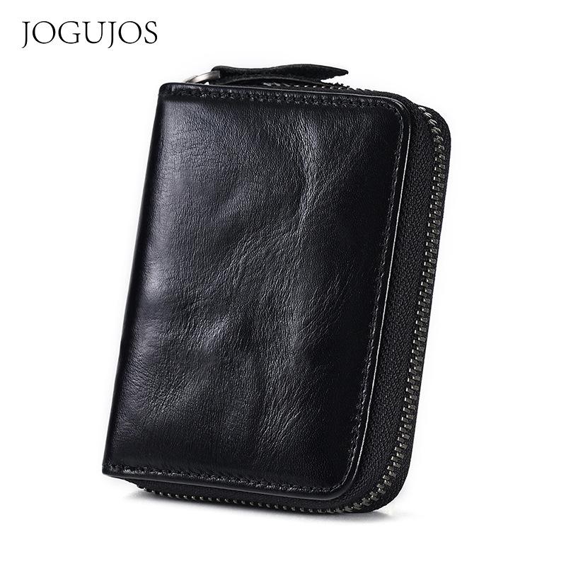 

Кожаный кошелек для карт с RFID-защитой от размагничивания, кошелек-органайзер для карт, зажим для карт с несколькими отделениями, многофункциональный кошелек для мелочи, кошелек для карт из коровьей кожи.