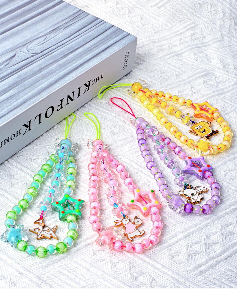 Acrylic Beads: Inner Color & Transparent Beads for DIY Hair Ties and Bracelets