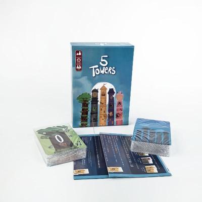 1 Zestaw Zabawna Strategia Imprezowa Casualowa Gra Puzzle 5 Wież Gry Planszowe Dla 2-6 Graczy Szybka Gra Karciana