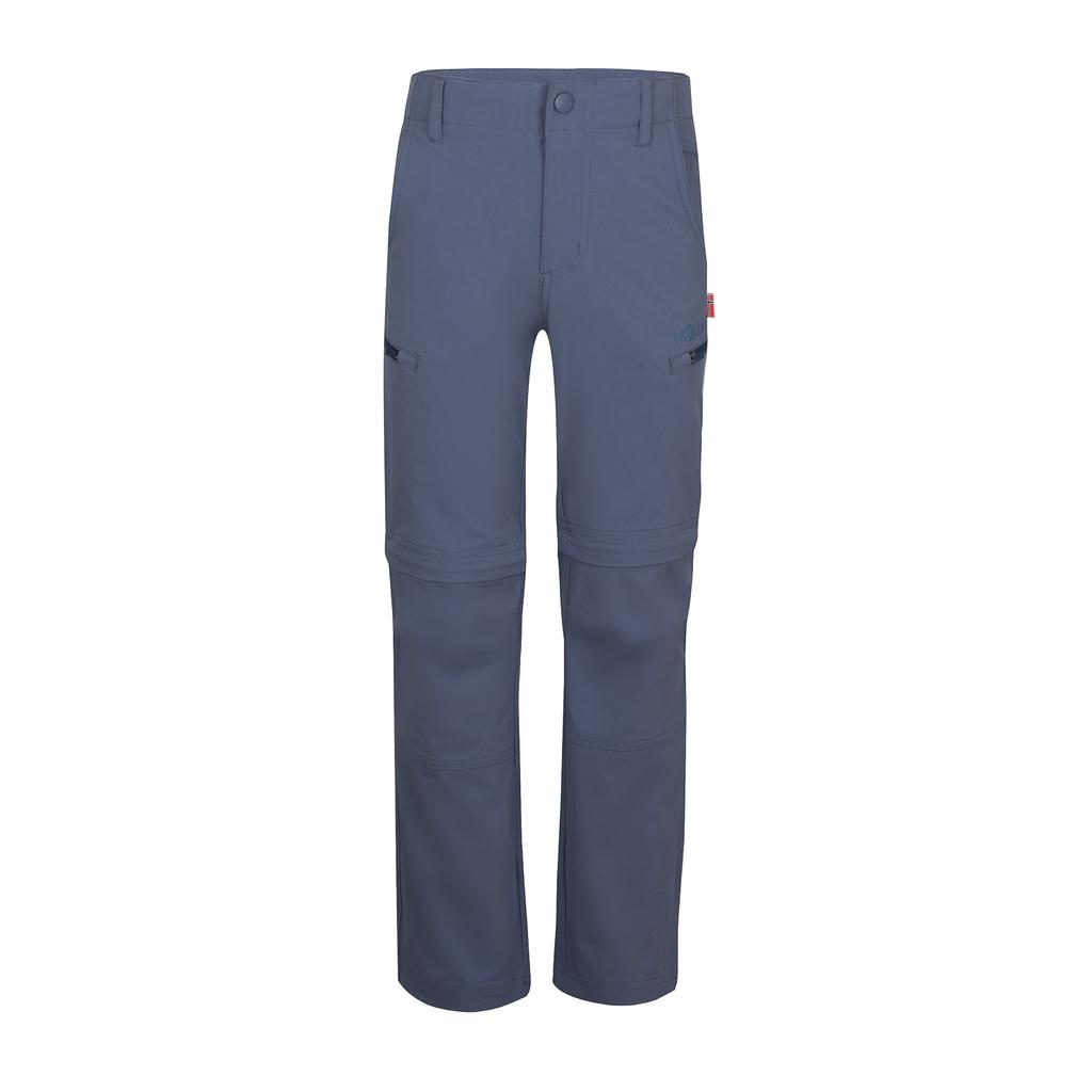 Children's Zip-off Trousers for Boy/girl Trollkids Kids Kjerag Zip-Off Pants Lotus Blue (177-184)