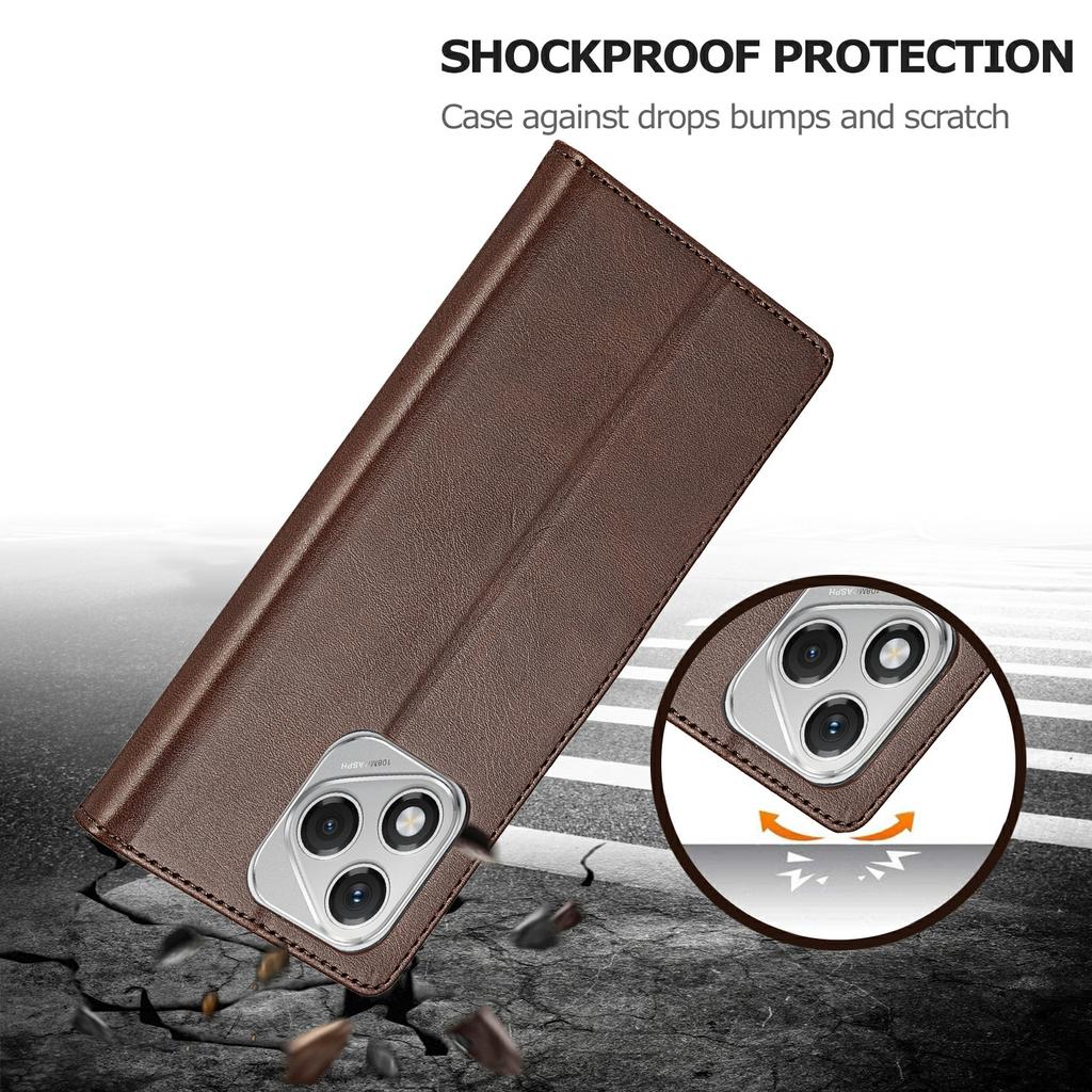 LC.IMEEKE For Honor 400 Lite 5G Case Calf Texture PU Leather Stand Wallet Phone Cover