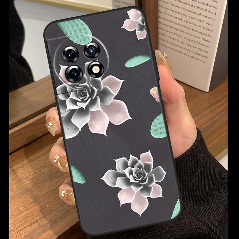 Succulents and Cactus Case For OnePlus Nord 2 2T CE 3 Lite N10 N20 Ace 8T 9R 9RT 10R 10T 11R 8 9 10 Pro 11 Cover
