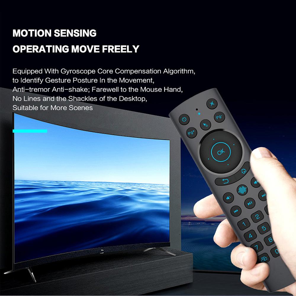 Telecomando vocale Bluetooth 5.0 di ricambio G20S BT PRO con 2.4G retroilluminato wireless IR apprendimento giroscopio air mouse per Android TV Box PC