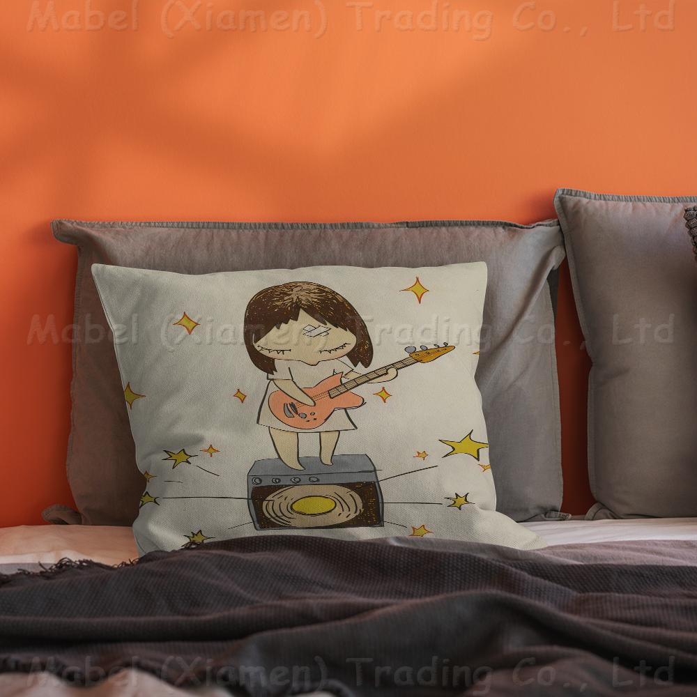 

Sleepwalking Dolls Yoshitomo Nara Personalized picture text home decorative pillows Household Gifts xcm 40x40 cm