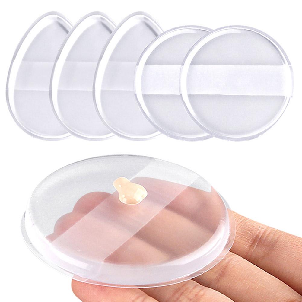 Transparent Silicone Powder Puff Sponge For Cosmetic BB Powder Powder Eating Makeup Cream Face Y5A5