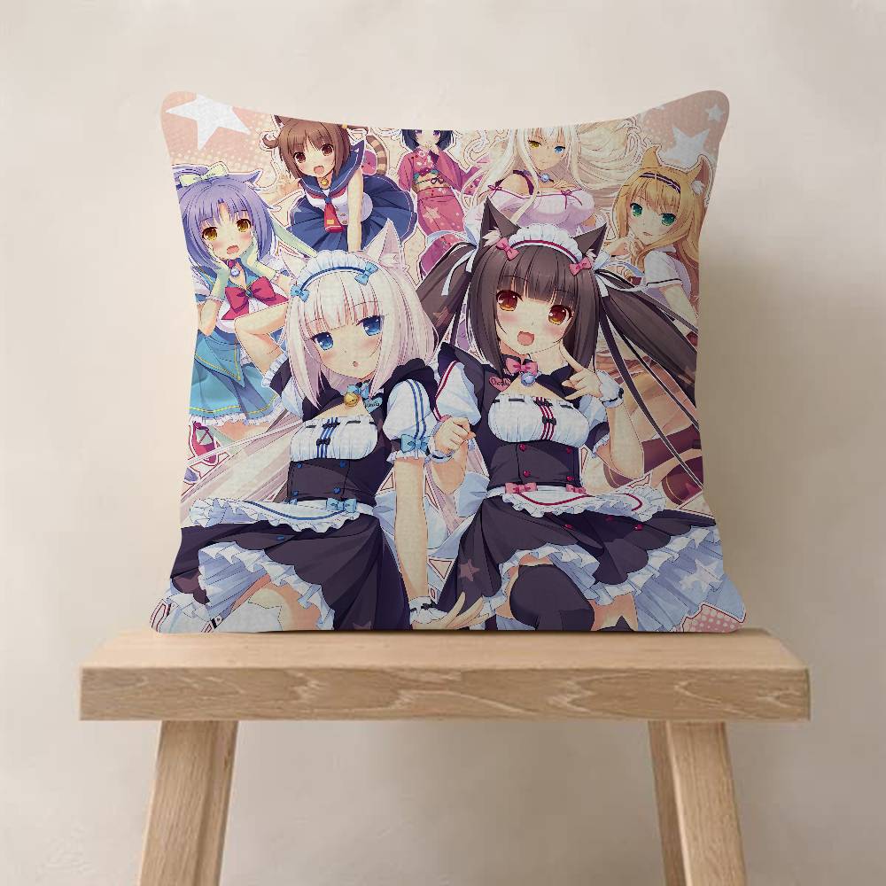 Anime Nekopara Pillow Anime Pillow Sofa Bed Head Pillow Cover Cushion Cover Fashion