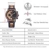 Fashion Watches Mens Quartz Analog Watch Timer Chronograph Wristwatch Male Date Waterproof Present for Him
