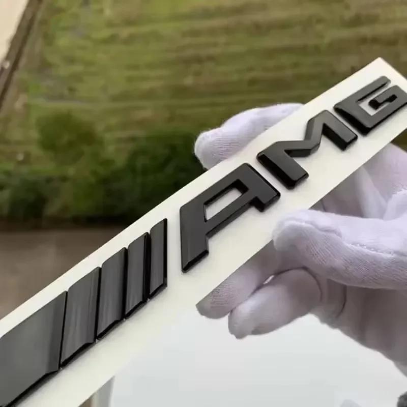 C200 E200 New 2025 For Mercedes Benz 3D ABS Car Rear Trunk Badge Decal Letters Sticker For Mercedes Benz AMG A B C E G CLA C63 G