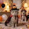 Adjustable Cat Wizard Cape Outfit Dark Style Dog Cat Bat Cape  All-Season Wear