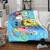 1Pc Spongebob Friends Adventure Blanket Soft Throw Blanket For Home Bedroom Bed Sofa Travel Office Solid Christmas Blanket