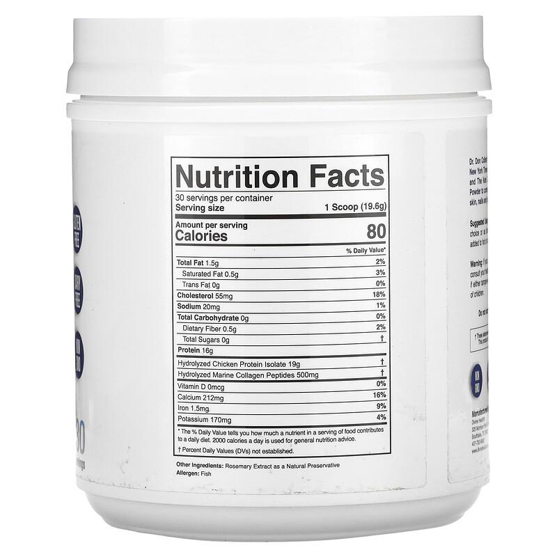 Dr. Colbert's Keto Zone, Collagen Powder, Unflavored, 20.74 Oz (588 G)