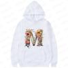 Women Hoodies Clothing 26 Alphabet Sweatshirts Hooded Shirt Fashion Flower Letters Graphic Outerwear White Women's Sweat-shirts