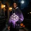 Men's Halloween Print Pullover Hoodie Long Sleeve Sweatshirt