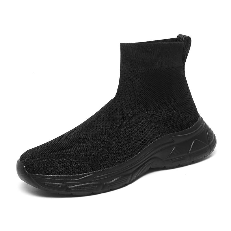 Men's and women's spring and autumn leisure sports shoes large size couple high top ankle boots fitness loafers