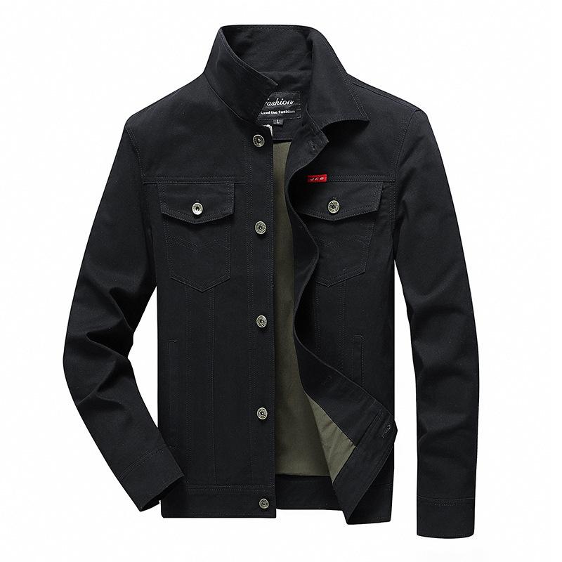 Spring and Autumn Men's Thin Jacket Lapel Tooling Men's Jacket
