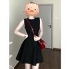 2026 New Sexy Spaghetti Strap Summer Dress - Women's Slimming A-line Short Skirt Hepburn Style