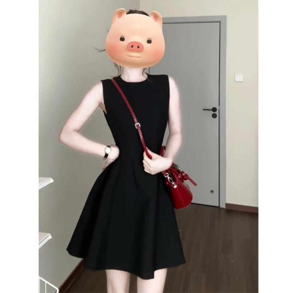 2026 New Sexy Spaghetti Strap Summer Dress - Women's Slimming A-line Short Skirt Hepburn Style