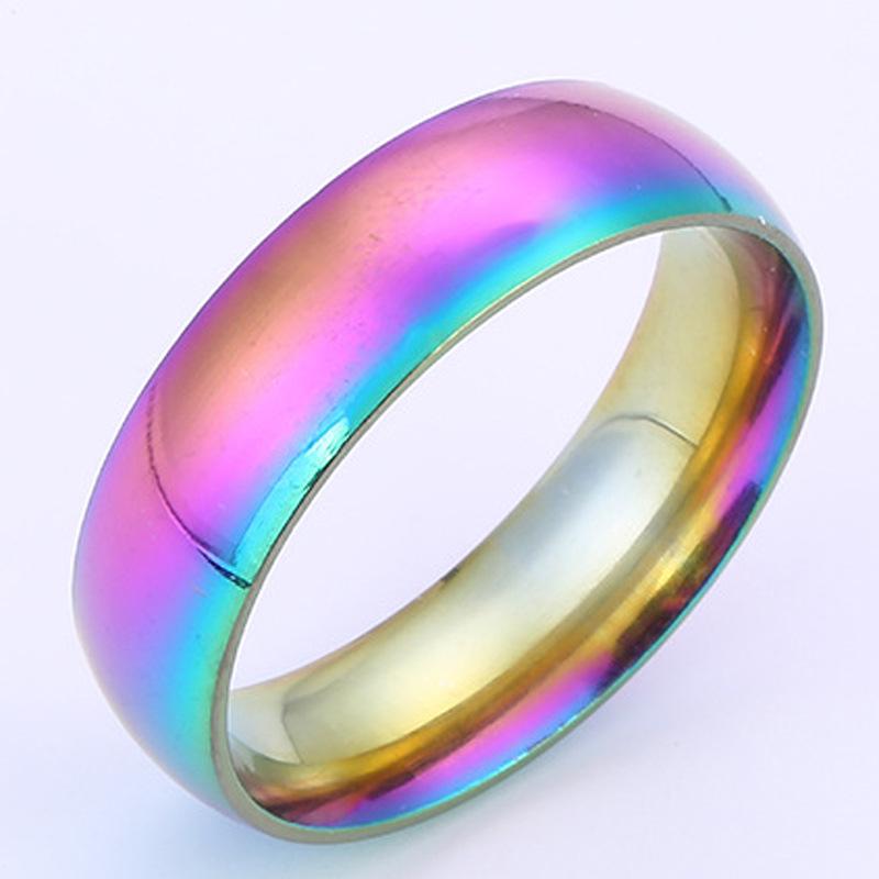 Módní šarm Šperky Trendy Romantický milenec Titanium Steel Pár Zásnubní prsten Dárek pro milence